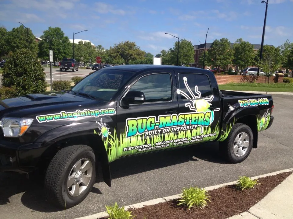 Bug-Masters pest control truck, Chesapeake, VA office